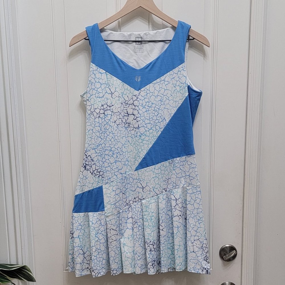 EleVen by Venus Williams print sport dress size Medium  Blue and white pattern